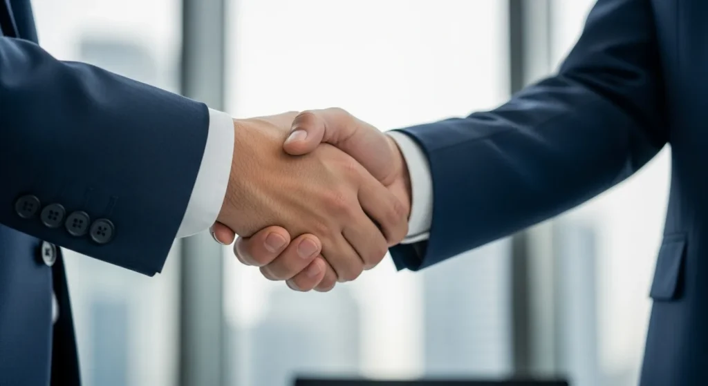 business man handshake