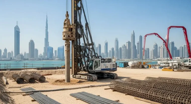 Piling Contractors in Dubai - KON General Contracting